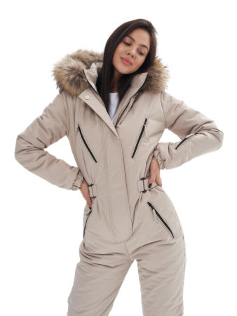 Комбинезон женский зимний Престиж Кремовый